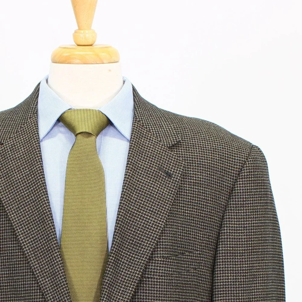 Joseph Abboud 42L Brown Solid 2-Button Sport Coat Blazer Jacket P460